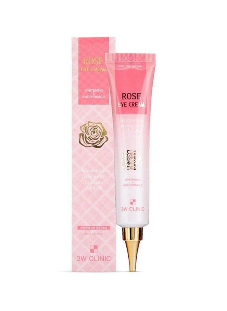 3W CLINIC Rose whitening and anti wrinkle eye cream  - Image 1