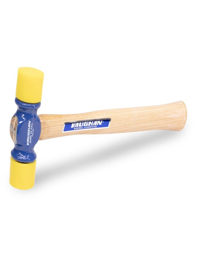VAUGHAN Soft Face Hammer, Made In The USA, American High Carbon Steel Head, 12 oz, PF12, VN19425 - Image 1