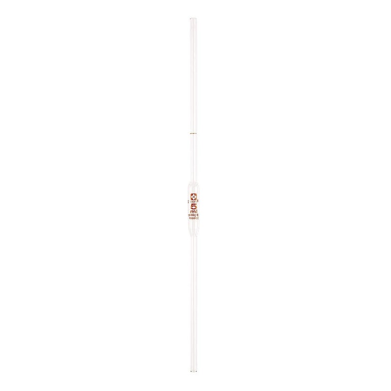 Sibata 2040-1-1.9MM 1mL Wide Tip Volumetric Pipet, Class B Reusable Glass, 1.9mm Tip Diameter (Pack of 12)