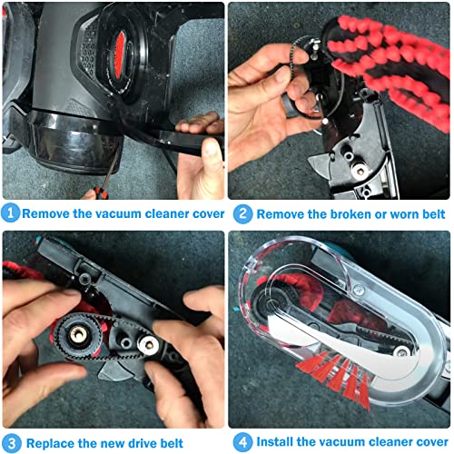 ATUOE Vacuum Belts Replacement for Bissell ProHeat 2X Revolution Pet Carpet Cleaner, Vacuum Cleaner Belts Replace Parts 1606418, 1606419, Fit Models: 1548, 1550, 1551, 1548F,15483,1551W Series - Image 4