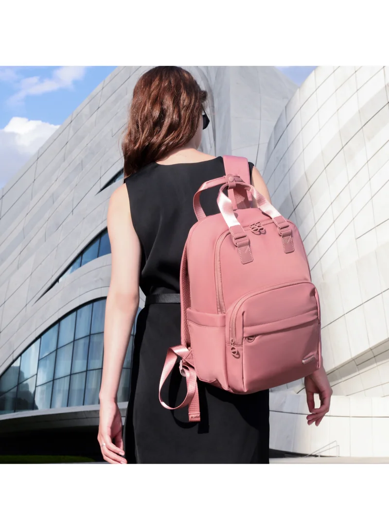 Chantria  Premium Nylon Laptop Daypack for Women Water Resistant Durable Multifunctional Anti-Theft Backpack for Casual/Office/School/College, CB00778-Nostalgia Rose for Women | Best Price UAE