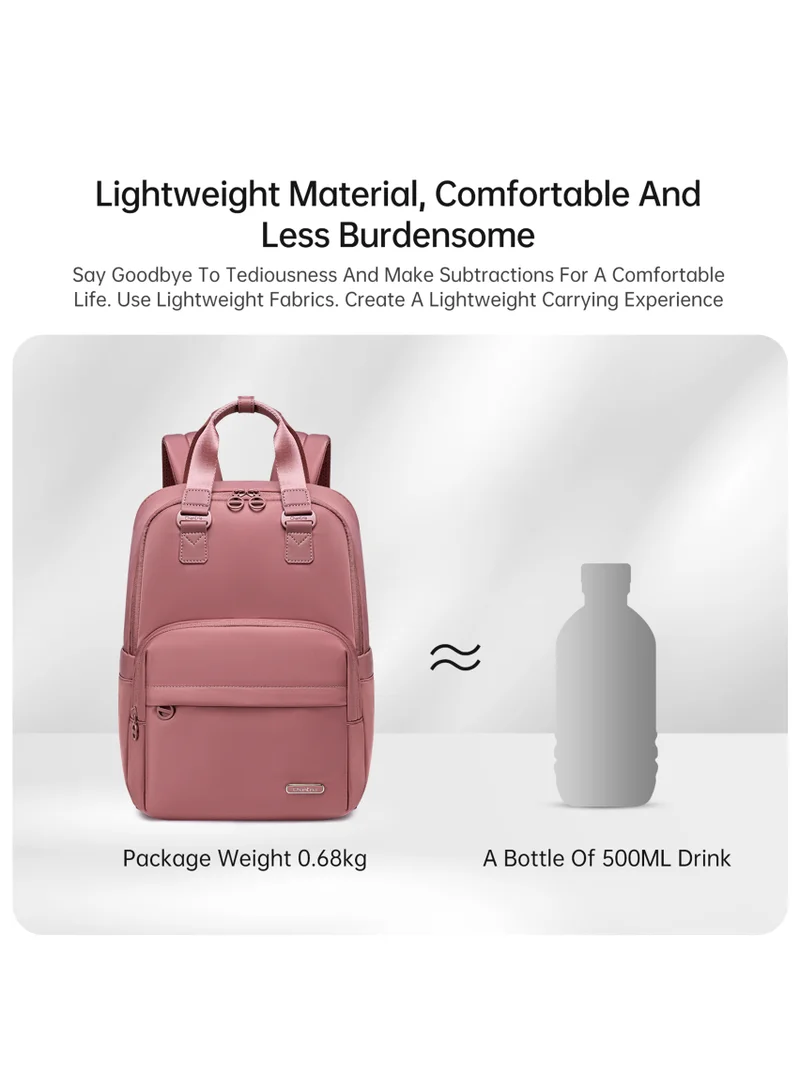 Chantria  Premium Nylon Laptop Daypack for Women Water Resistant Durable Multifunctional Anti-Theft Backpack for Casual/Office/School/College, CB00778-Nostalgia Rose for Women | Best Price UAE