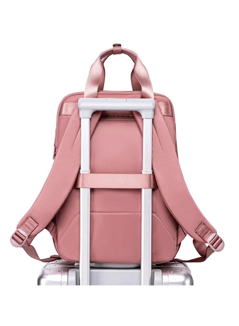 Chantria  Premium Nylon Laptop Daypack for Women Water Resistant Durable Multifunctional Anti-Theft Backpack for Casual/Office/School/College, CB00778-Nostalgia Rose for Women | Best Price UAE