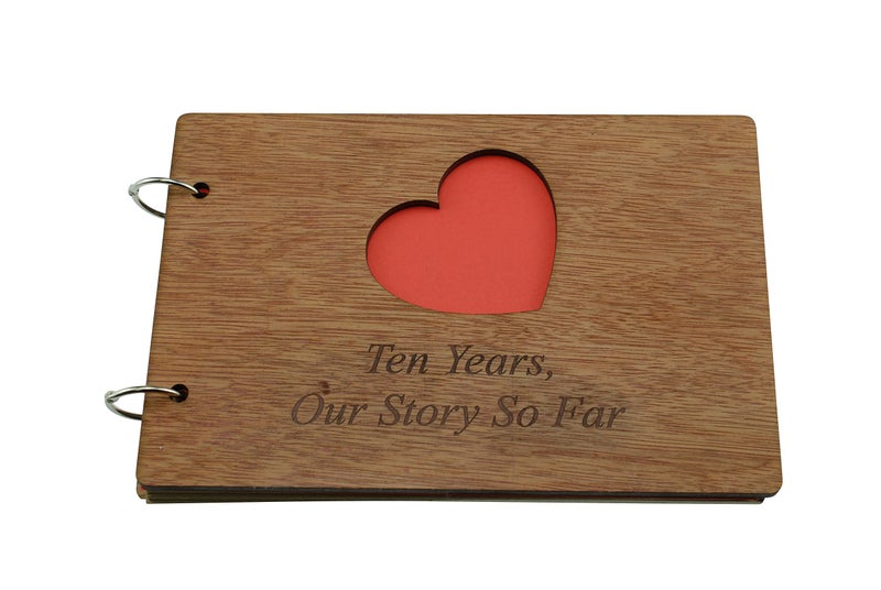 Pirantin 10 Years Our Story So Far Scrapbook Photo Album or Notebook Idea for 10th Anniversary