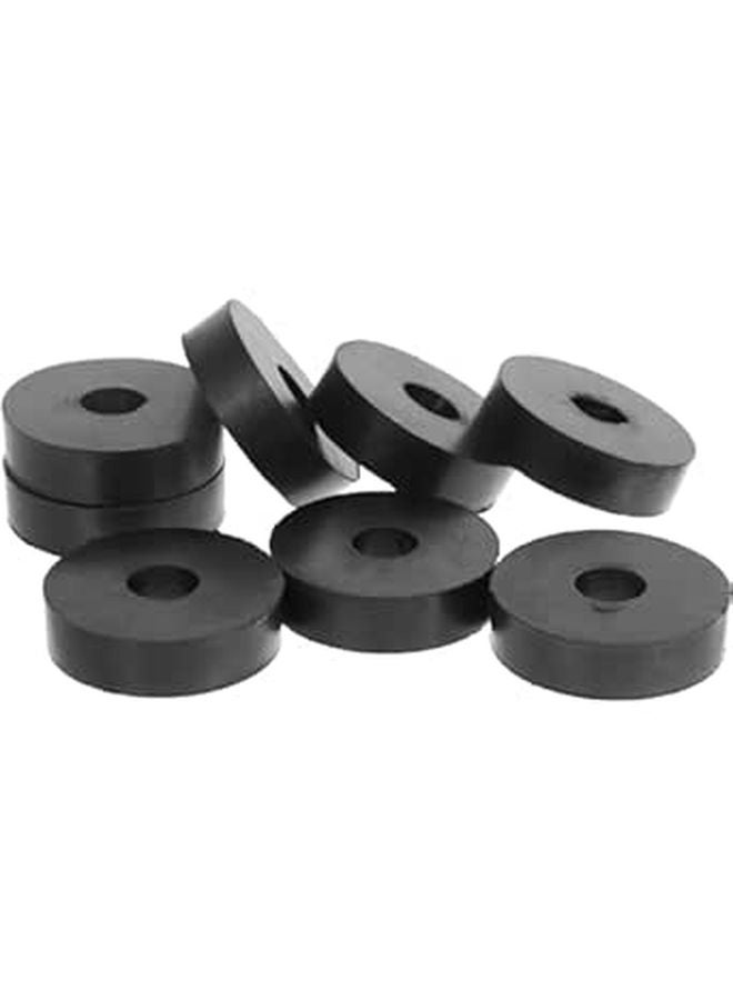 Black Heavy Duty Rubber Flat Washers 40x10x12mm Vibration Suppression Grommets Pads - Image 1