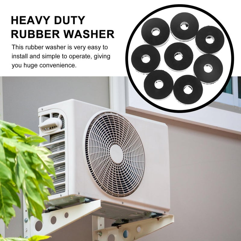 Black Heavy Duty Rubber Flat Washers 40x10x12mm Vibration Suppression Grommets Pads - Image 4