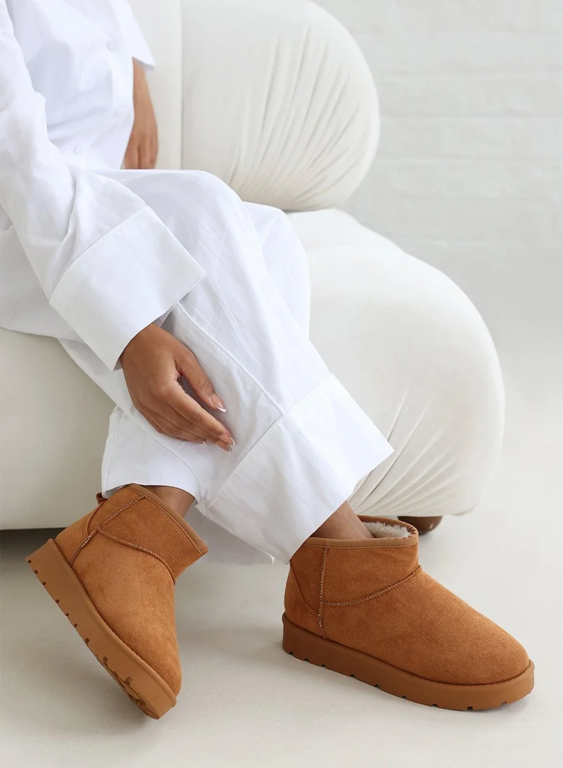 ويرز ذات فروم 'Pine' Faux Fur Lining Ankle Boots