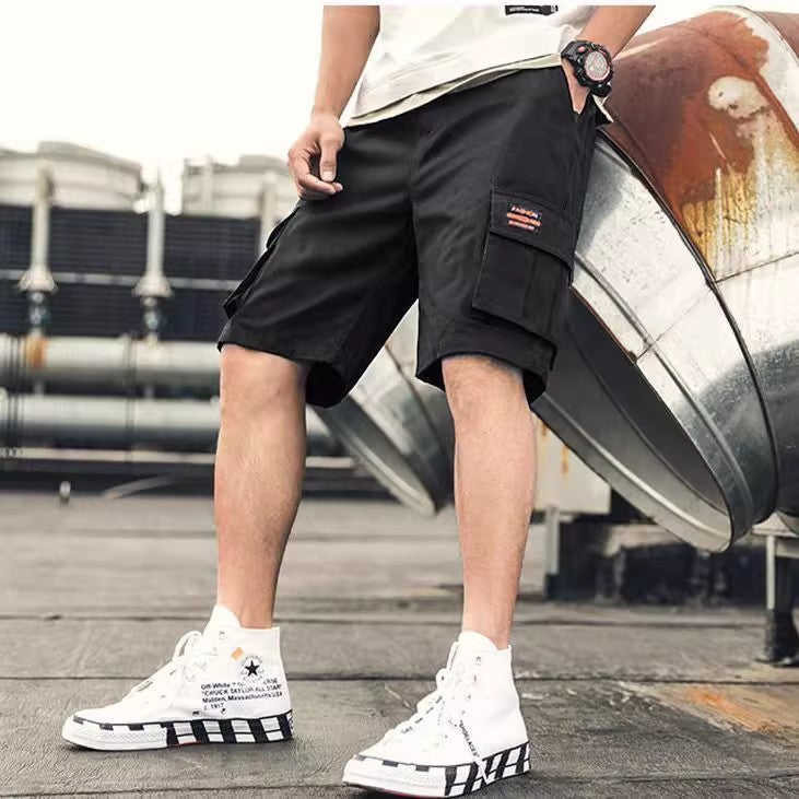 Men's Summer Five-point Pants Breathable Trendy Large Size Pants Casual Large Pants Quick-drying Student Workwear Shorts Men's
