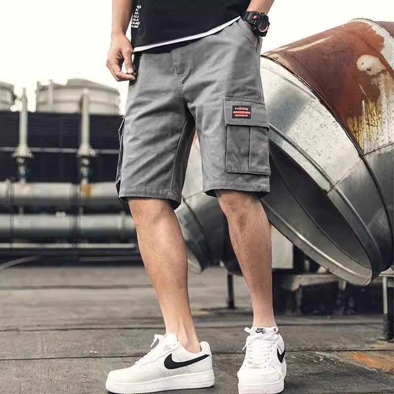 Men's Summer Five-point Pants Breathable Trendy Large Size Pants Casual Large Pants Quick-drying Student Workwear Shorts Men's