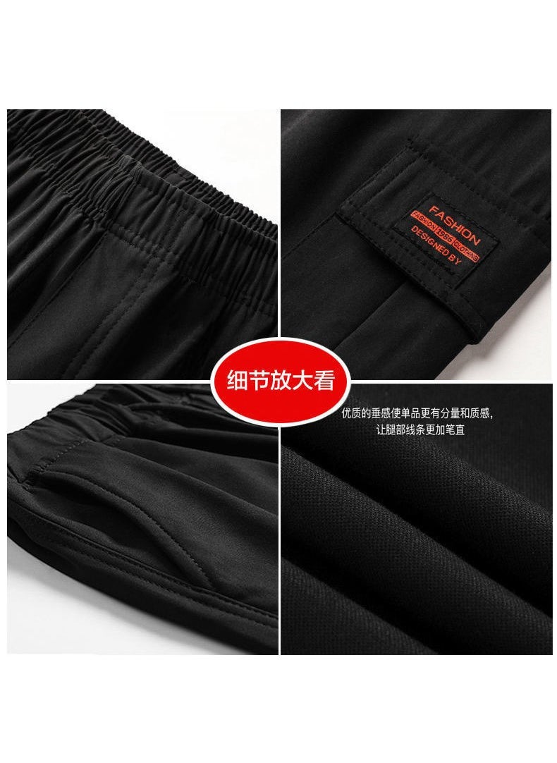Generic Men's Summer Five-point Pants Breathable Trendy Large Size Pants Casual Large Pants Quick-drying Student Workwear Shorts Men's  - Image 5