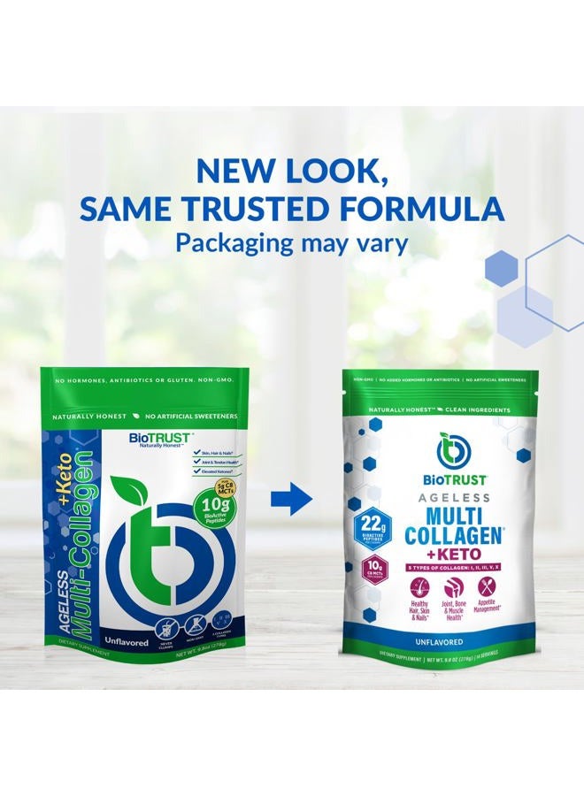 BioTrust Multi Collagen Protein Powder + Keto MCT Oil – 5 Types (I, II, III, V, X) & 100% Caprylic Acid C8 - Support Elevated Ketones, Metabolism, Joints & Beauty All in 1 Collagen Powder (Unflavored) - Image 2