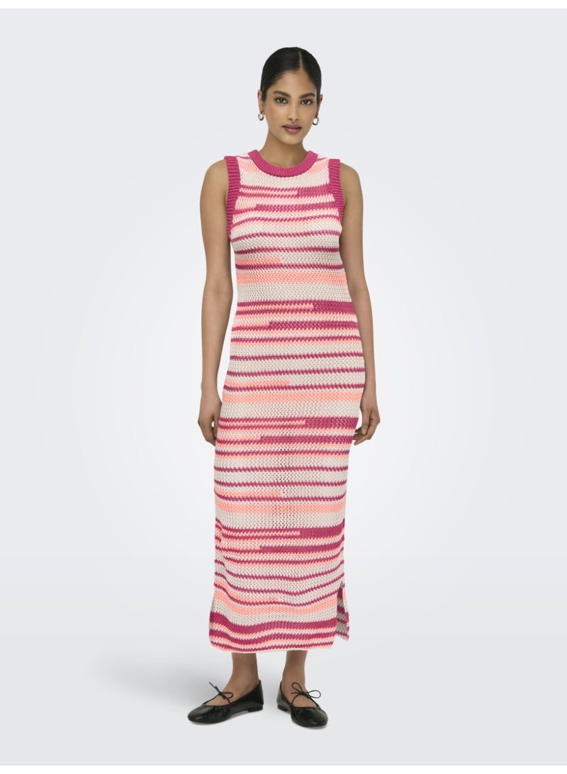 ONLY ONLMERIDA LIFE SL O-NECK DRESS KNT - Image 1