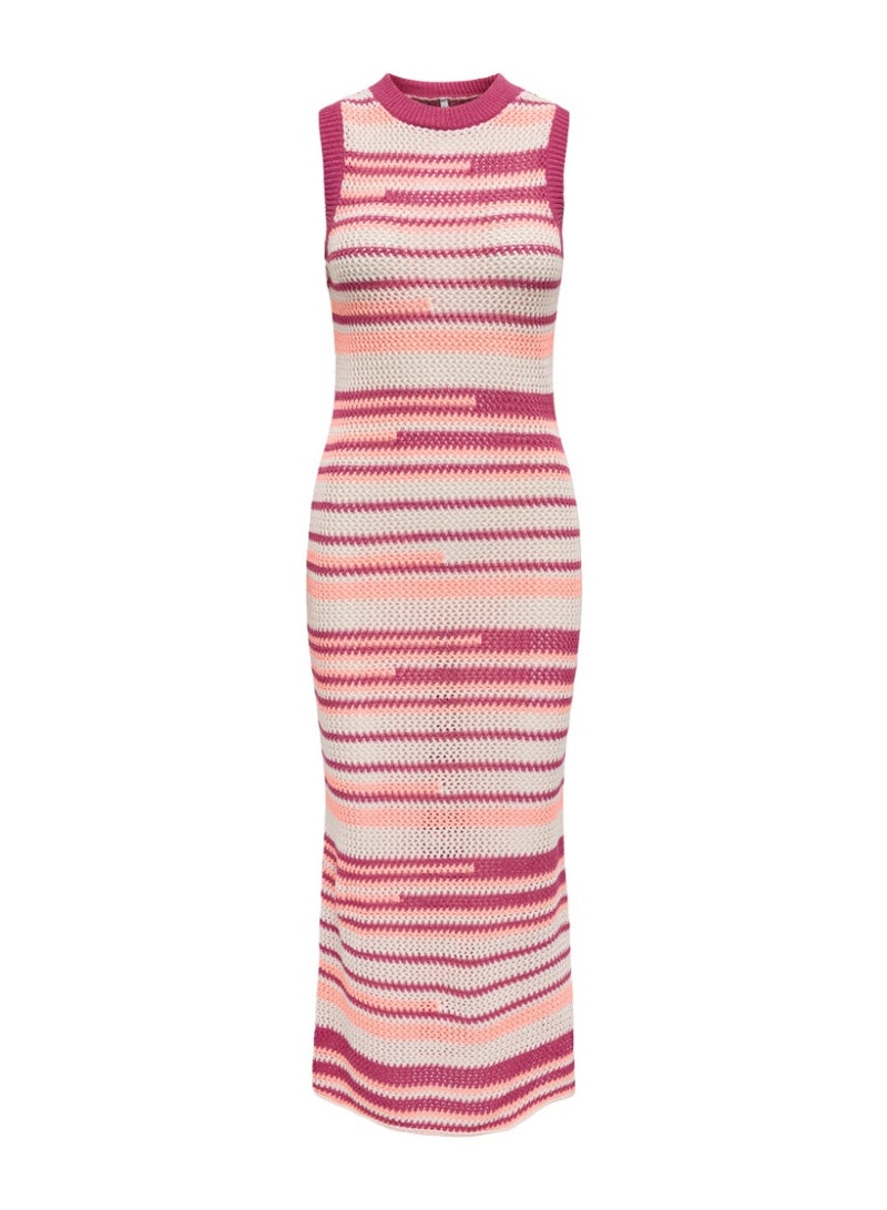 ONLY ONLMERIDA LIFE SL O-NECK DRESS KNT - Image 2