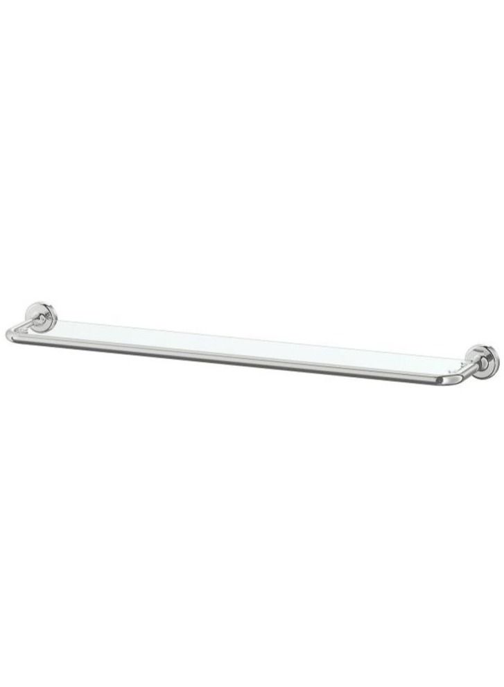 VOXNAN Glass Shelf Clear Silver 67x13cm - Image 1