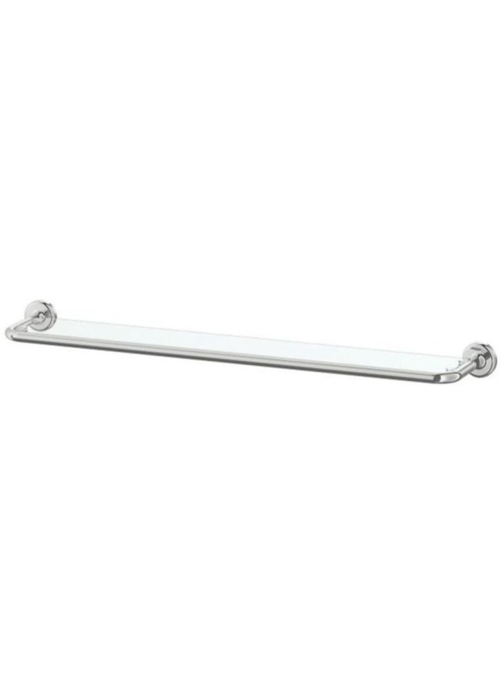 VOXNAN Glass Shelf Clear Silver 67x13cm - Image 2