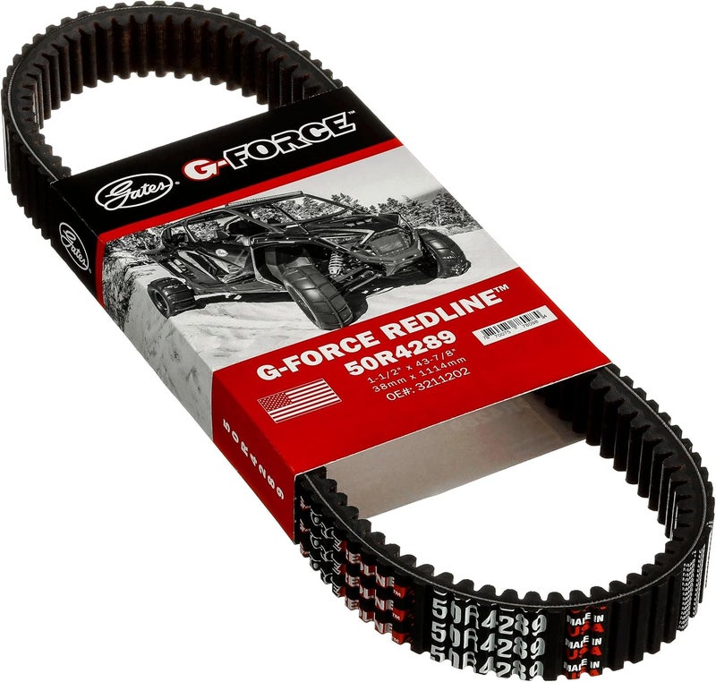 Gates G-Force RedLine 50R4289 Continuously Variable Transmission (CVT) Belt - Black - Image 1