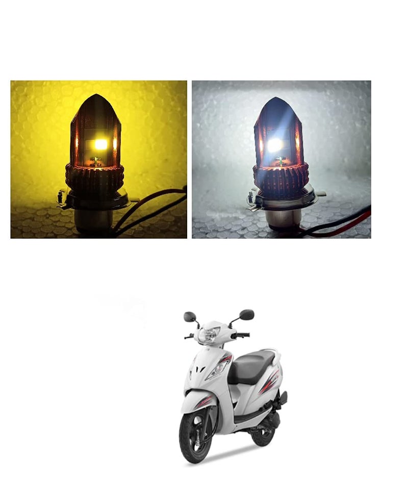 PRIKNIK Led Headlight Bulb 30W Two Color White/Yellow Light H4 Lamp Compatible With T-VS Wego - Image 2