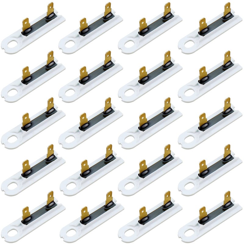20Pack 3392519 Dryer Thermal Fuse by Techecook Replacement for WhirlPool KenMore Dryers Compatible for Part 80005 3388651 WP3392519VP 694511 Thermal Fuse 20 Pack