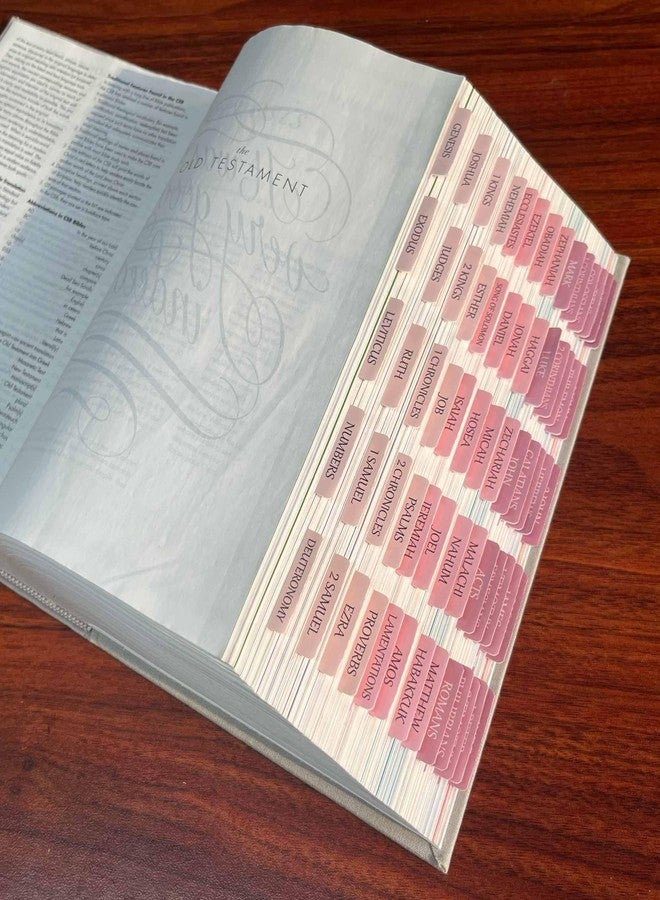 Thinkor Reposition Bible Tabs, Large Print Lanimated Stickers, Easy to Read and Apply Bible Tabs for Women and Man (Four Pink) - Image 4