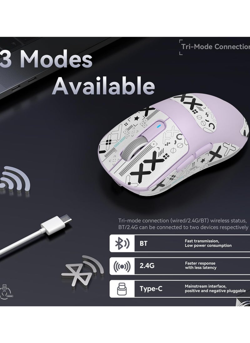 Attack Shark - X3 Lightweight Wireless Gaming Mouse with Tri-Mode 2.4G/USB-C Wired/Bluetooth,Up to 26K DPI, PAW3395 Optical Sensor,5 programmable Buttons for PC/Laptop/Win/Mac - Image 1