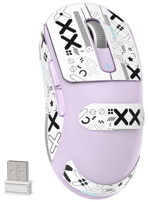 X3 Lightweight Wireless Gaming Mouse with Tri-Mode 2.4G/USB-C Wired/Bluetooth,Up to 26K DPI, PAW3395 Optical Sensor,5 programmable Buttons for PC/Laptop/Win/Mac