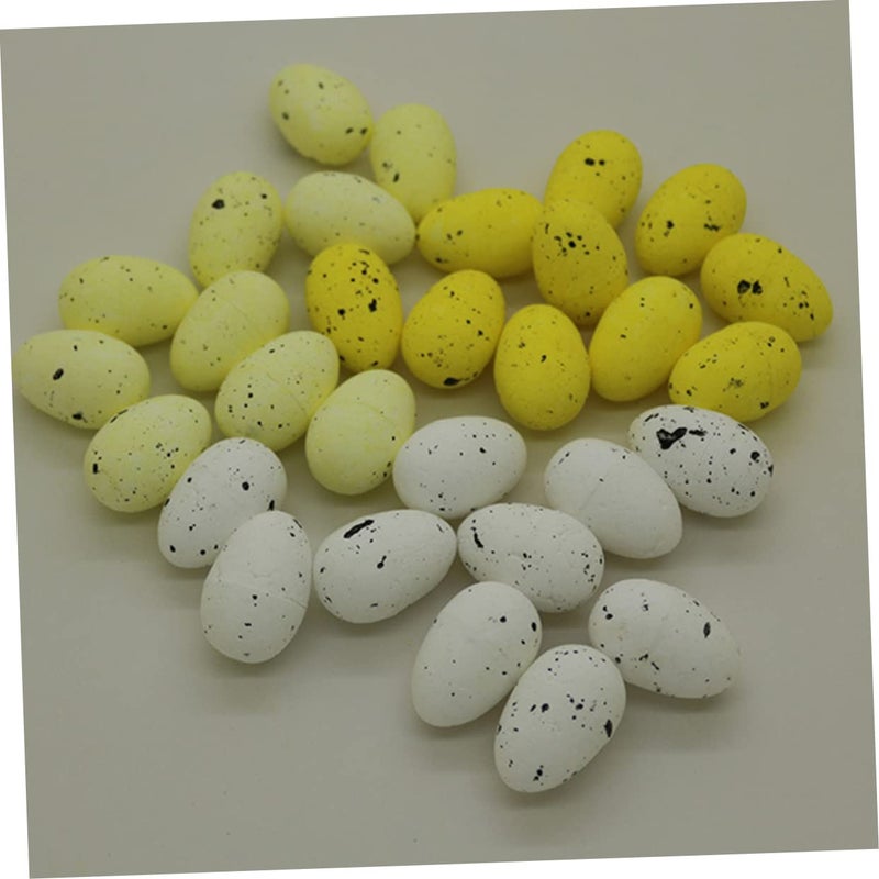 100 Pcs Fake Pigeon Eggs Simulation DIY Decorative Craft Safe Home Accessory - Image 5