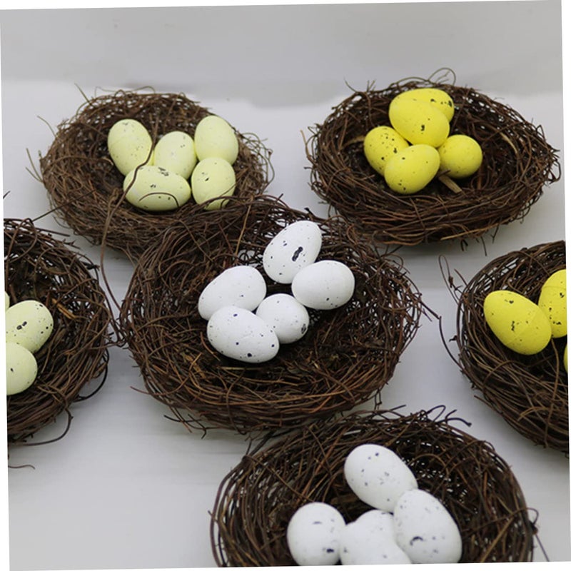 100 Pcs Fake Pigeon Eggs Simulation DIY Decorative Craft Safe Home Accessory - Image 4