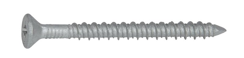 CONFAST 1/4" x 1-3/4" Concrete Screws 410 Stainless Steel Phillips Flat Countersunk with Concrete Drill Bit for Anchoring to Masonry, Block or Brick (50 per Box) - Image 1