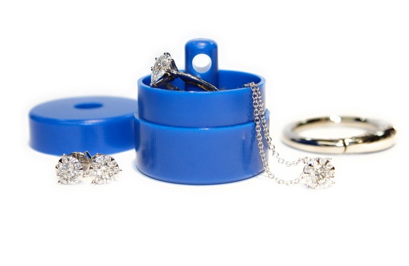 Lion Latch Travel Jewelry Box Case, Ring Holder on Shark Tank - Ring Holder for Women Girls with Keychain, Small Jewelry Organizer Boxes, Portable Ring Keeper Key Chain, Jewelry Storage Case - Image 1