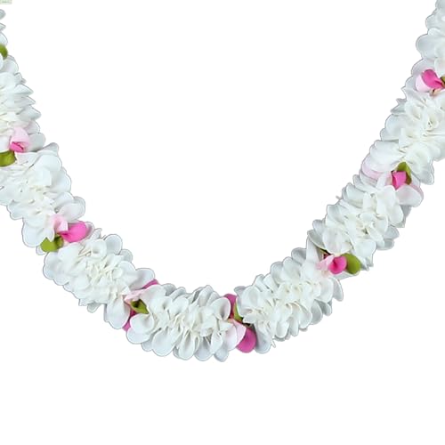 Daedal crafters Simple Cone Door Set Saraswathi Pink Toran for Main Door Entrance, Thoran for Mandir & Living Room Décor, Bandarwal for Festival Decoration, Flower Hanging for Home Décor (24x42 inch) - Image 5