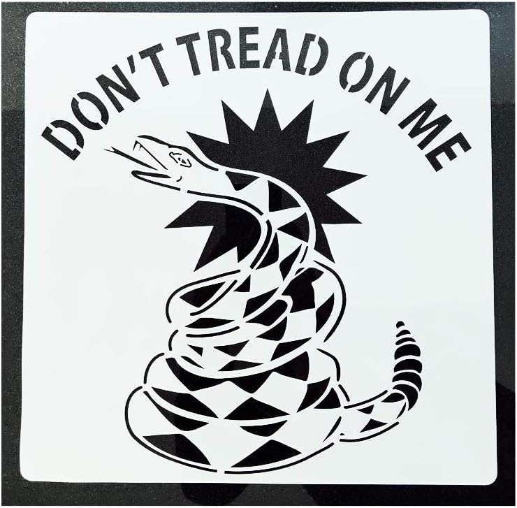 OBUY Large US Military Flag Stencil for Painting on Wood, Fabric, Walls, Airbrush + More | Reusable Mylar Template (US Military Logo) (Don't Tread On Me) - Image 1