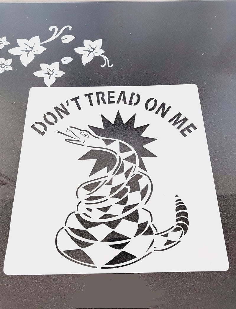 OBUY Large US Military Flag Stencil for Painting on Wood, Fabric, Walls, Airbrush + More | Reusable Mylar Template (US Military Logo) (Don't Tread On Me) - Image 3