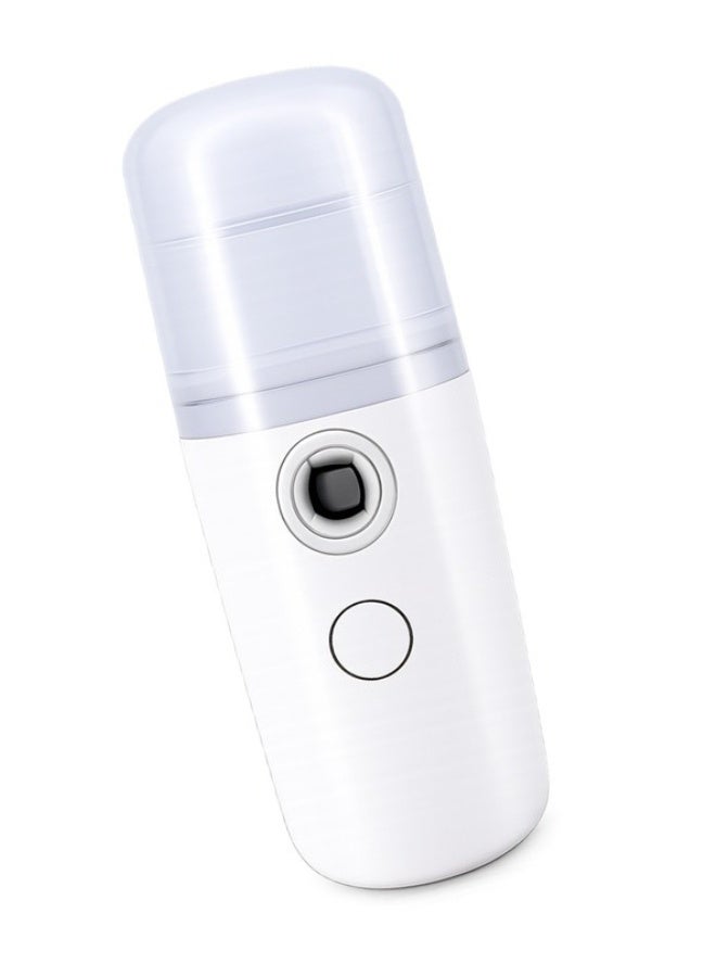 مرطب وجه نانوي محمول برذاذ بارد – جهاز ترطيب البشرة الفوري بتقنية النانو لتعزيز نضارة البشرة وترطيبها بعمق، يساعد على امتصاص السيروم والكريم، ينعش البشرة ويثبت المكياج، قابل لإعادة الشحن USB، مثالي للمنزل والعمل والسفر - Image 2