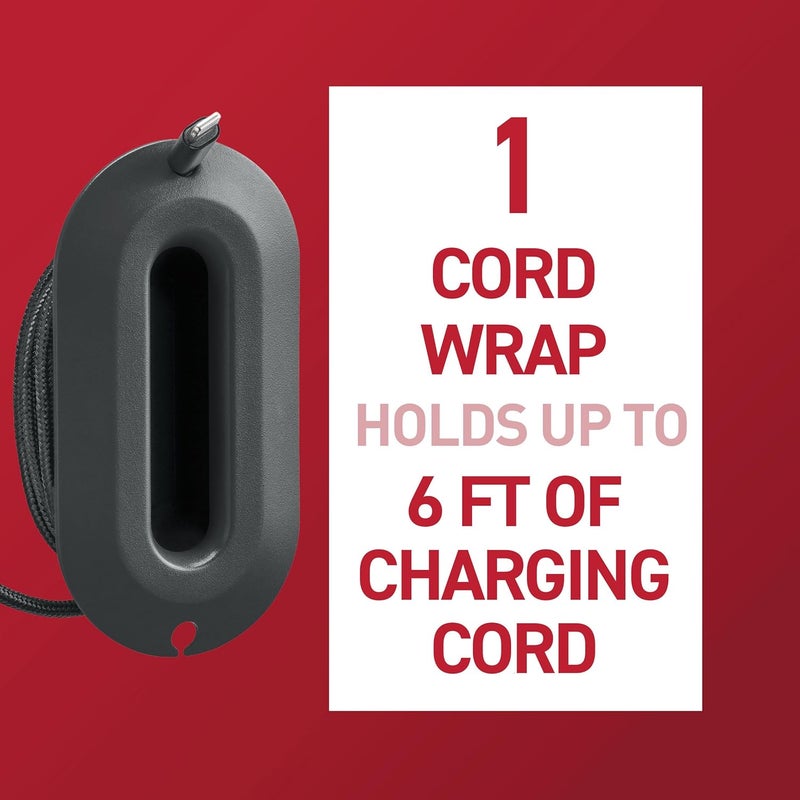Command 5-Cord Clip Organizer and Wrap Bundle, 2 Clips, 1 Wrap and 6 Medium Strips, Black, Great for Damage-Free Electronics Organization Under Desk or Wall Mount - Image 2
