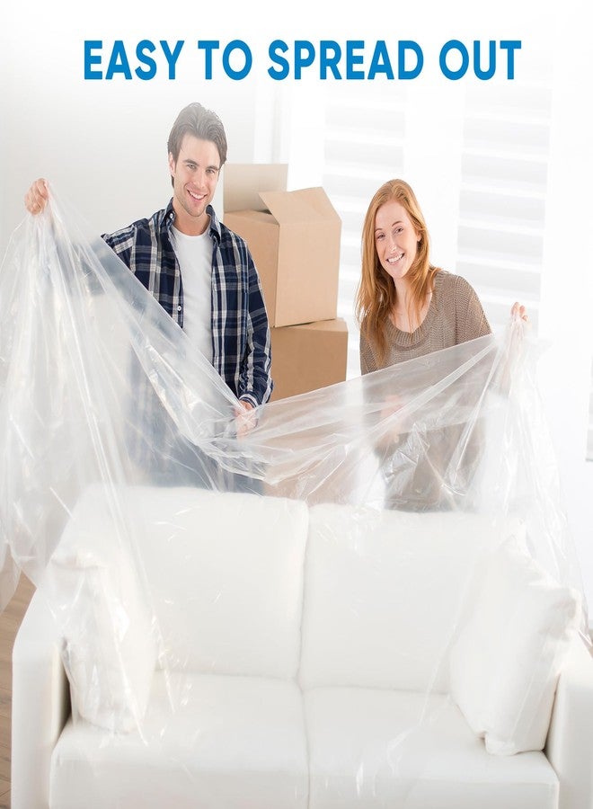 تيكون قماش بلاستيكي مقاوم للماء من تيكون، مقاس 12 × 9 أقدام، للطلاء، غطاء بلاستيكي مقاوم للماء للرسامين، قماش بلاستيكي للطلاء لتغطية الأثاث، حماية للأرضيات (عبوة من 6 قطع، 0.5 مل) - Image 5