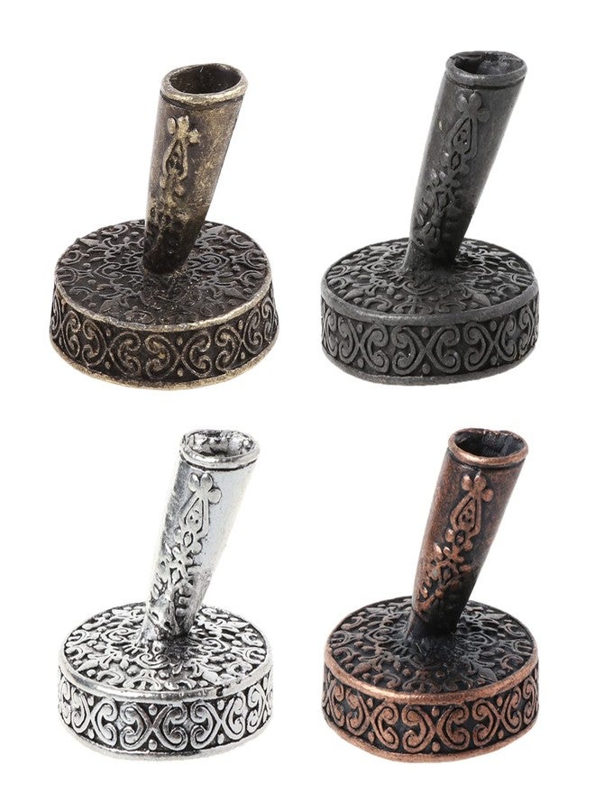 NIHUIFA Vintage Metal Round Feather Dip Pen Holder Insertion Pens Organizer For Home Bedroom Living Room Desktop Decoration Tool Calligraphy - Image 2