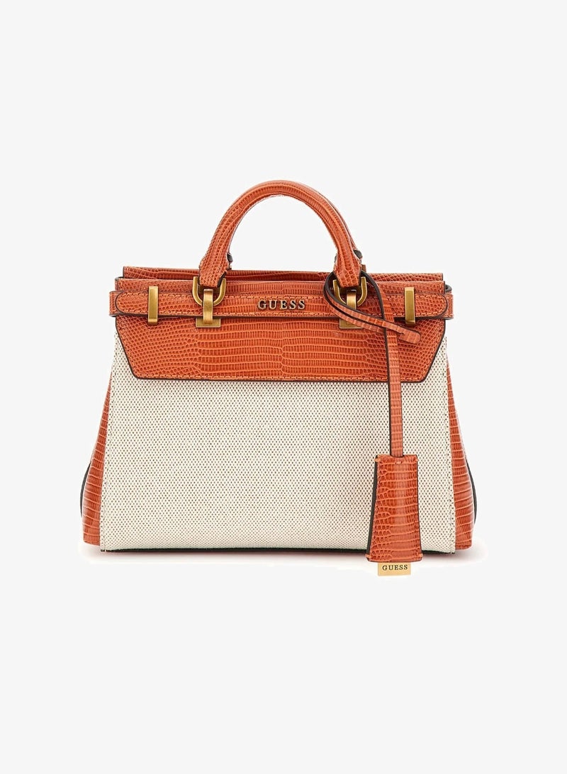 GUESS Sestri croc-look mini handbag - Image 1