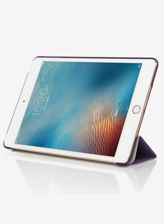 Loquat Pure Color Merge Horizontal Flip Leather Case Cover With Holder For iPad Mini (2019) / 4 Purple - Image 2