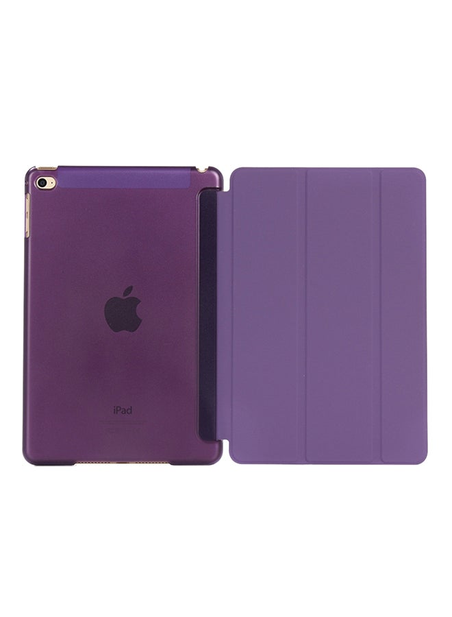 Loquat Pure Color Merge Horizontal Flip Leather Case Cover With Holder For iPad Mini (2019) / 4 Purple - Image 1