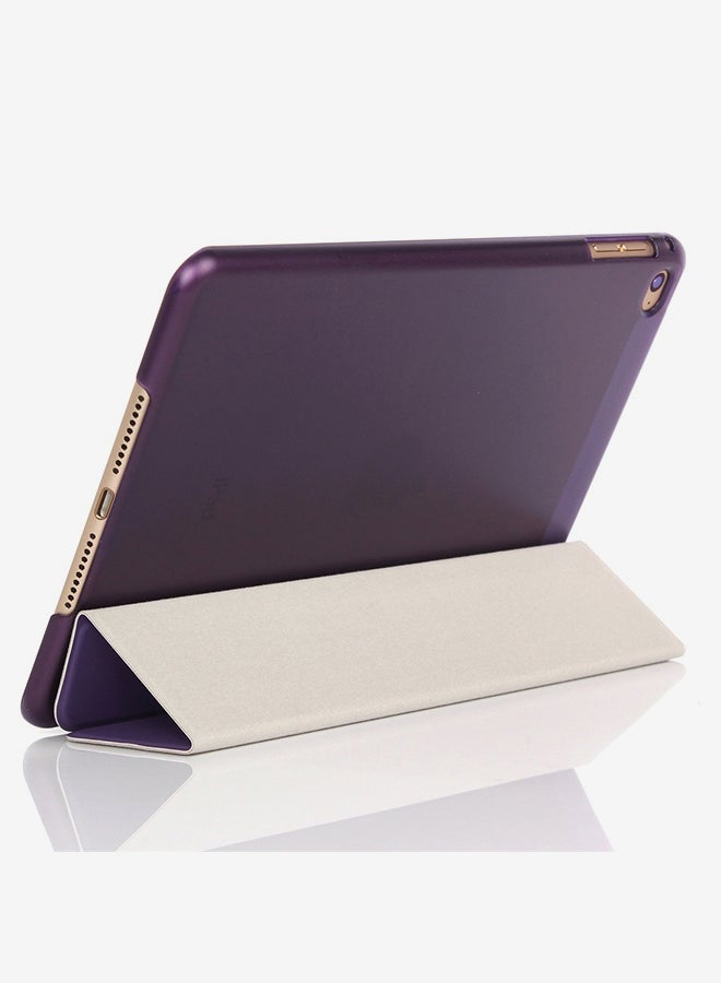Loquat Pure Color Merge Horizontal Flip Leather Case Cover With Holder For iPad Mini (2019) / 4 Purple - Image 3