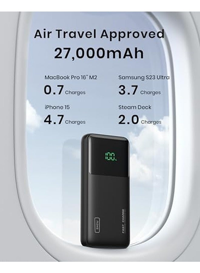 INIU 27000mAh 140W Power Bank | USB-C In/Out, High-Capacity Laptop Charger with Smart Display - Image 3