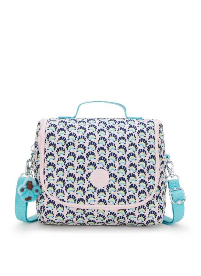 kipling New Kichirou Insulated Kids School Lunchbag with Trolley Sleeve, 0.27 kgs, 6L - Geo Shell (Print)  - Image 1