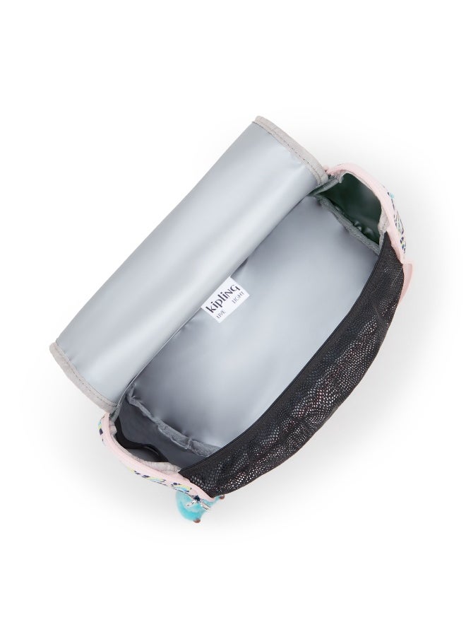 kipling New Kichirou Insulated Kids School Lunchbag with Trolley Sleeve, 0.27 kgs, 6L - Geo Shell (Print)  - Image 4