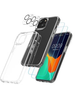 "ELTRAZONE 5-in-1 Clear Case Set for iPhone 15 Pro Max â Transparent Design with Screen and Camera Protectors Included"