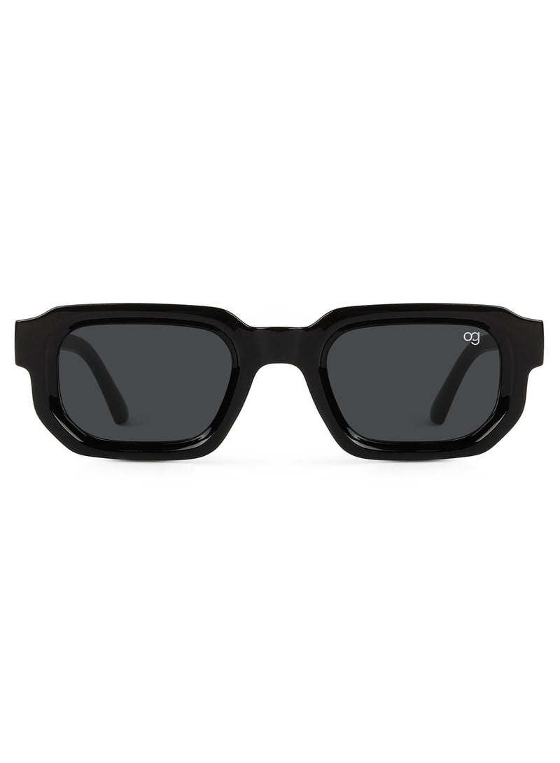 Woggles Designer Black Square Sunglasses| Men & Women| 100% Uv Protection - Image 4