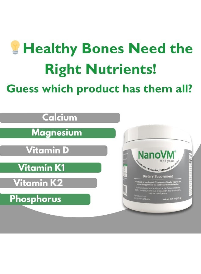 NanoVM Allergen-Free Kids Multivitamin Powder for Ages 9-18 - Image 4