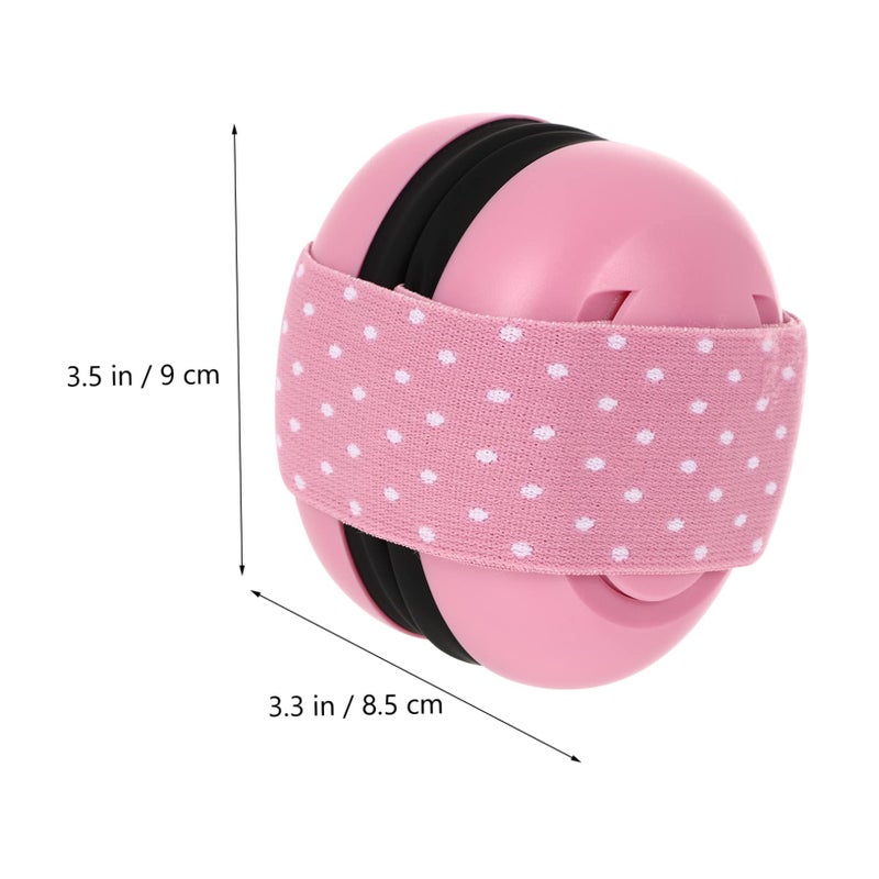 Noise Reduction Earmuffs For Babies Toddlers Boys Girls Pink Lightweight Ear Protection For Travel Sleep - Image 5
