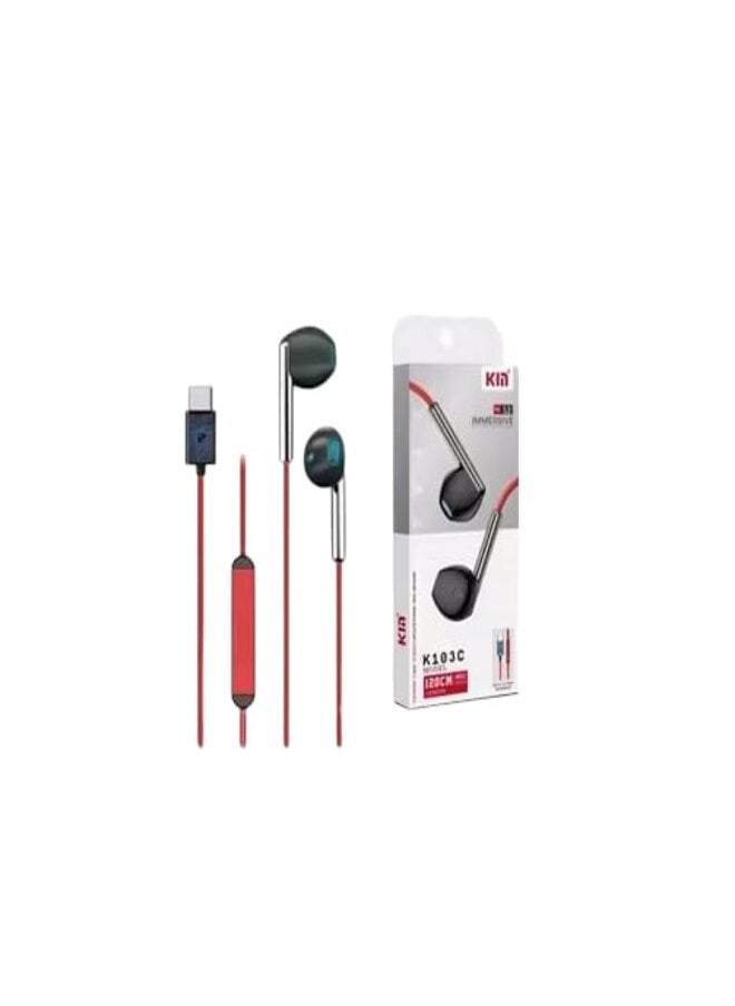 KIN Kin Type C Hi-Fi Wired Headphone K103C 