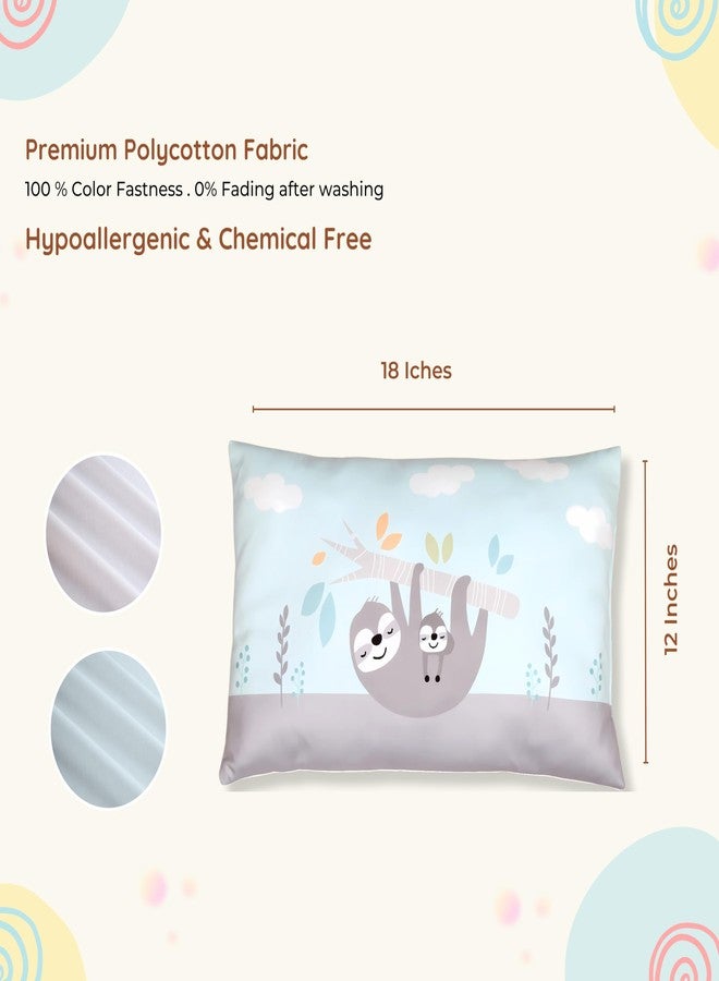 NEW COMERS® Kids Pillow with Super Soft Imported Fabric, 1 to 5 Year Kids Pillows, Animal & Cartoon Prints, Kid Pillow for Sleep, Bed Set, Neck Support-12 x 18 in-211 - Image 2