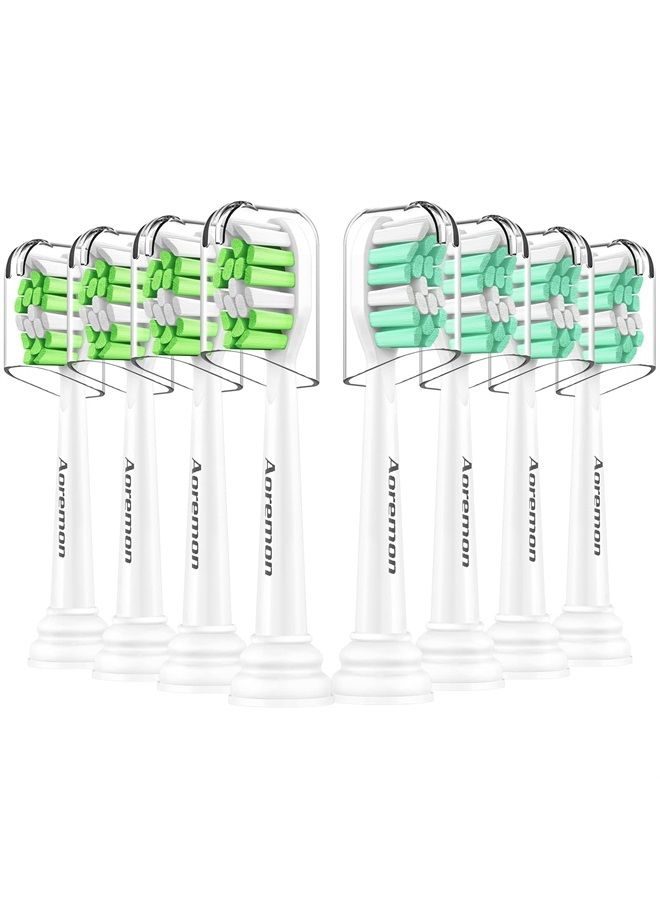 Aoremon Replacement Heads for Sonicare Philips Toothbrush: Compatible with Sonicare DiamondClean HX6063/65, 2 Series Hx9023/65 and Other Click on Electric Toothbrush - Image 1